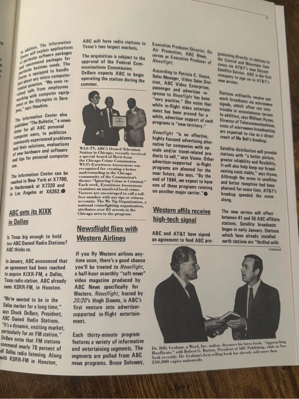 WideWorld‎ ABC Employees Magazine 1984 Olympics Schoolhouse Rock Cap’n O.G